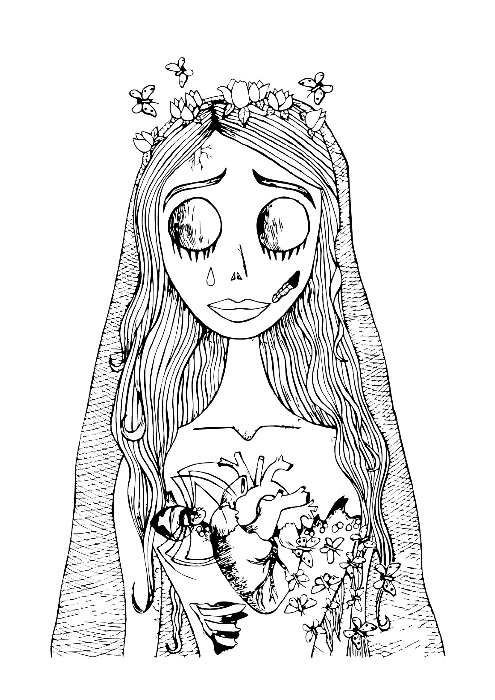 73 Free Corpse Bride Coloring Pages Gallery | Amazing Coloring