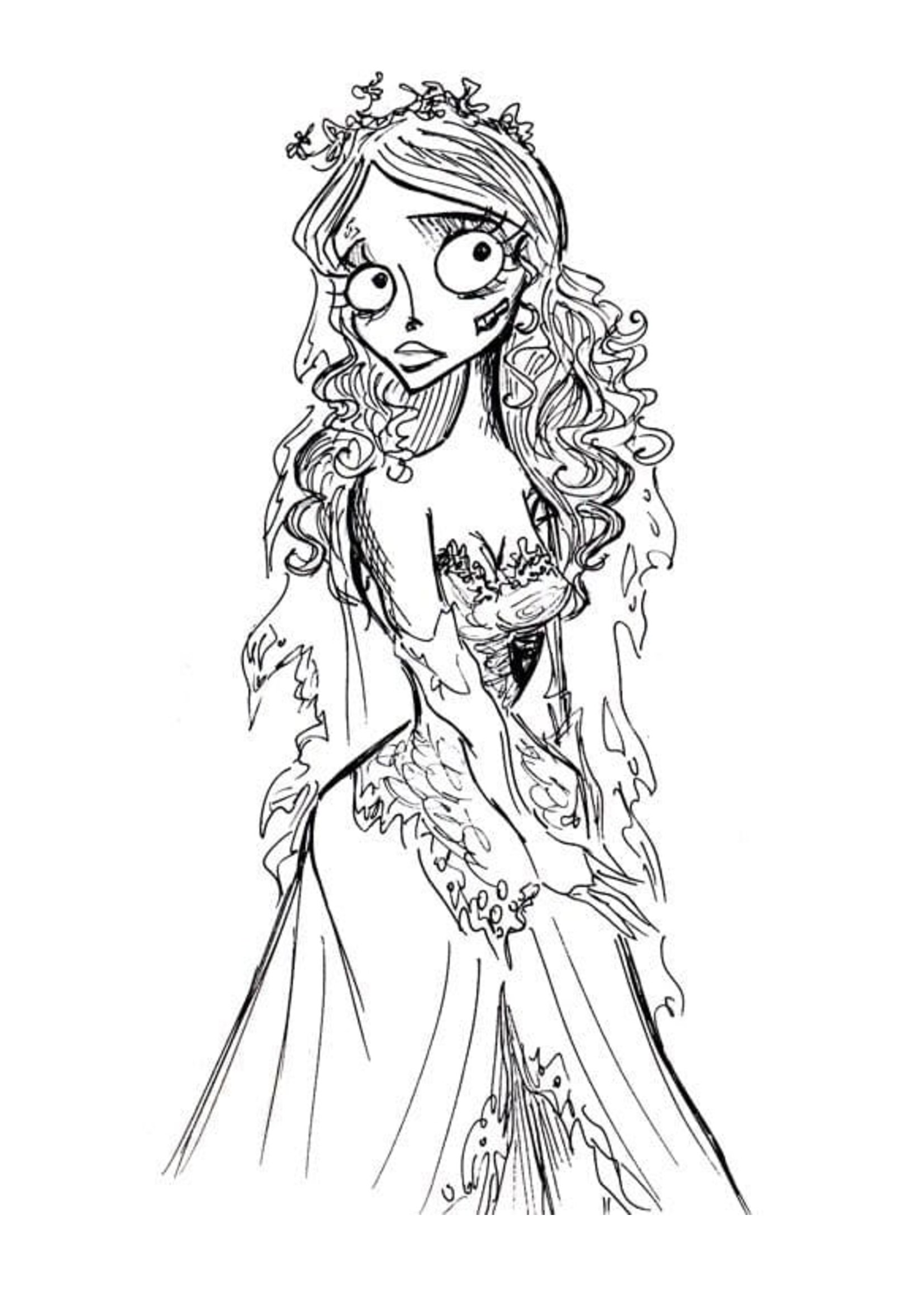 73 Free Corpse Bride Coloring Pages Gallery | Amazing Coloring